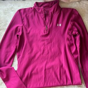 Under Armour Fuchsia Quarter-Zip Pullover